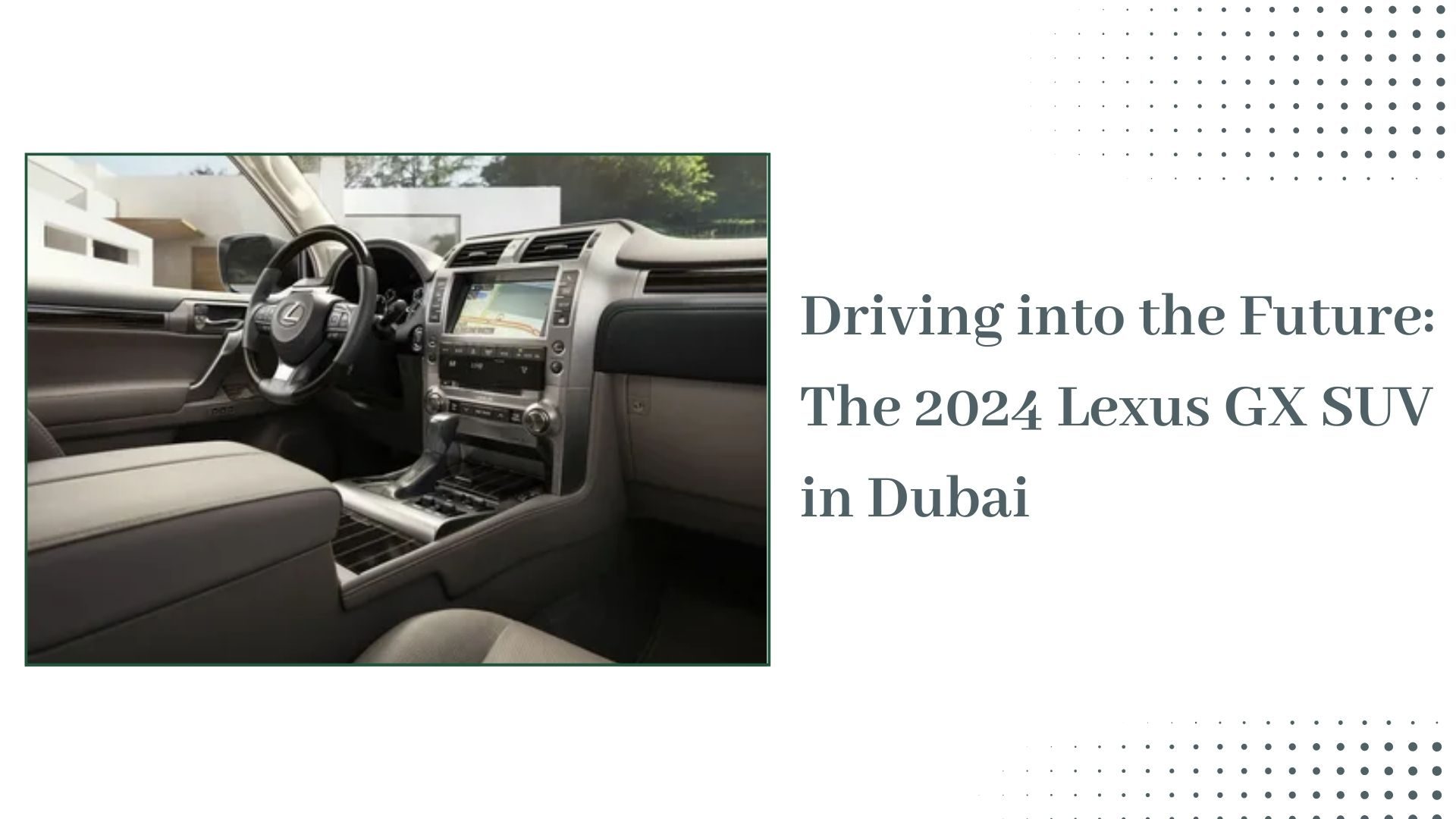 2024 Lexus GX SUV Dubai