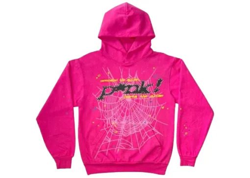 spider pink hoodie